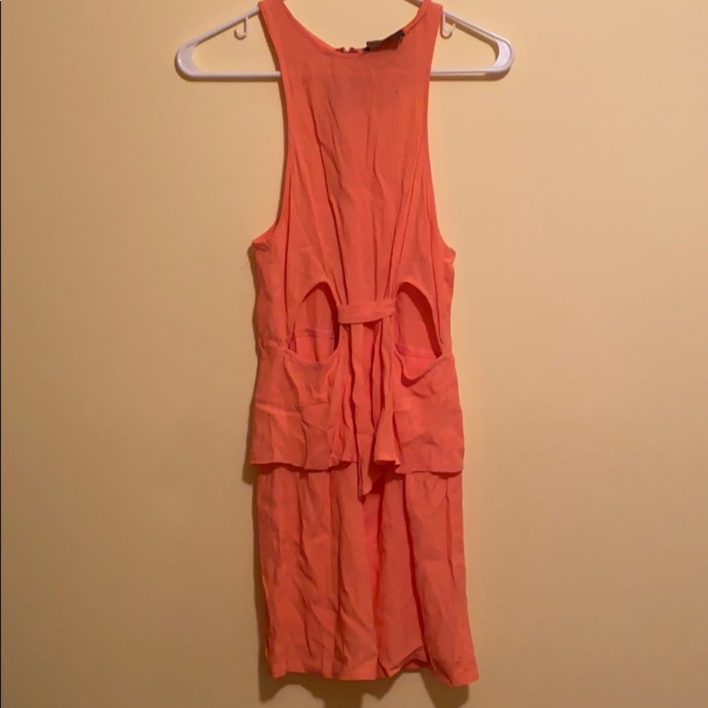 Neon Coral Dress from Nasty Gal